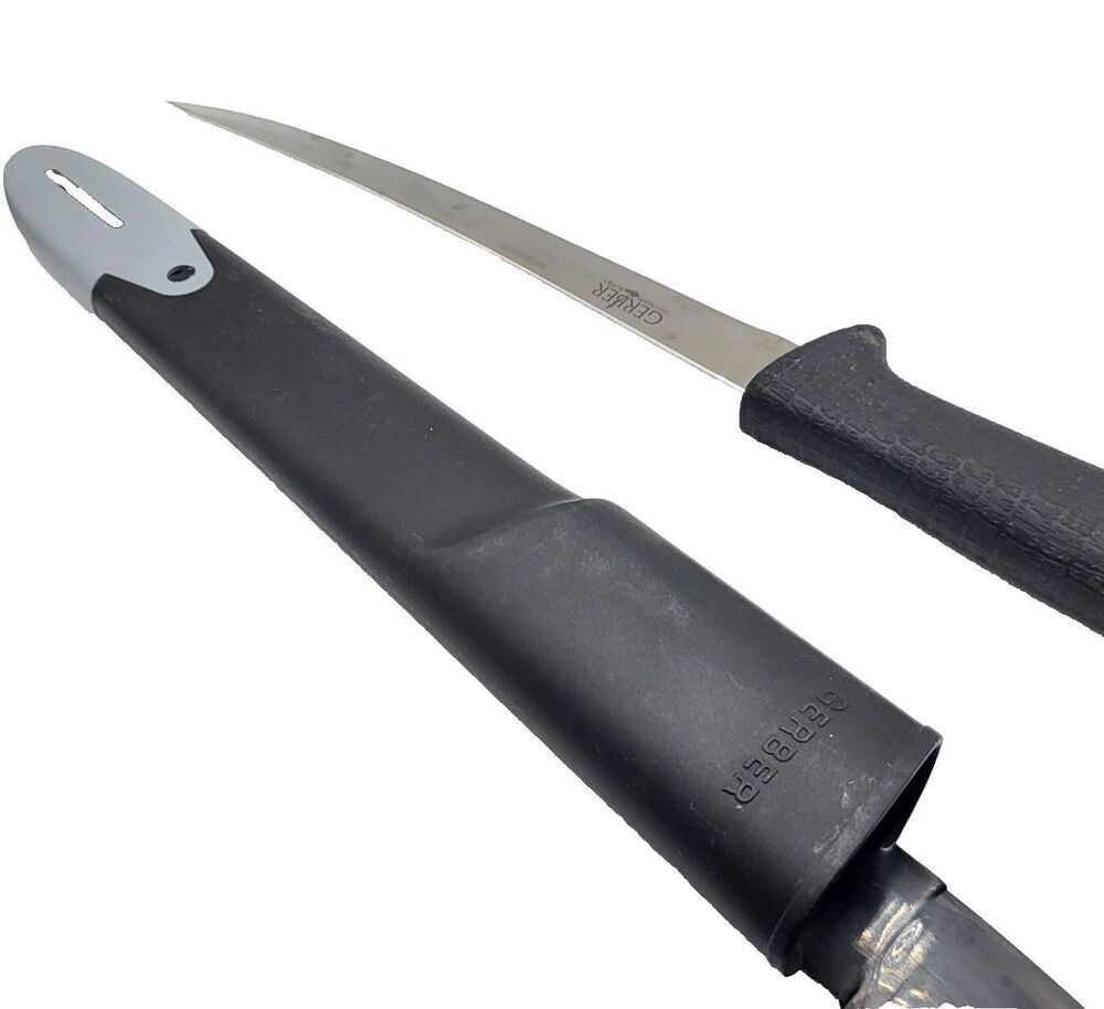 Gerber 7" Fine Edge Fixed Knife in Sheath